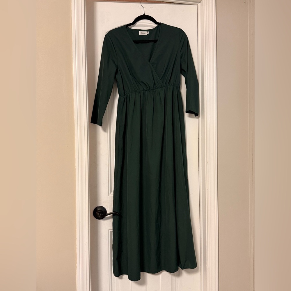 Elegant Green Maxi Dress